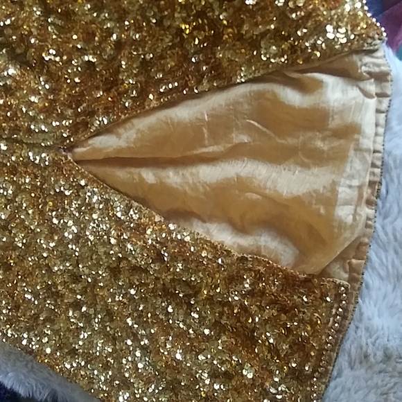 🌹Silk Gold Sequin Dress by Joseph le Bon - Picture 15 of 15